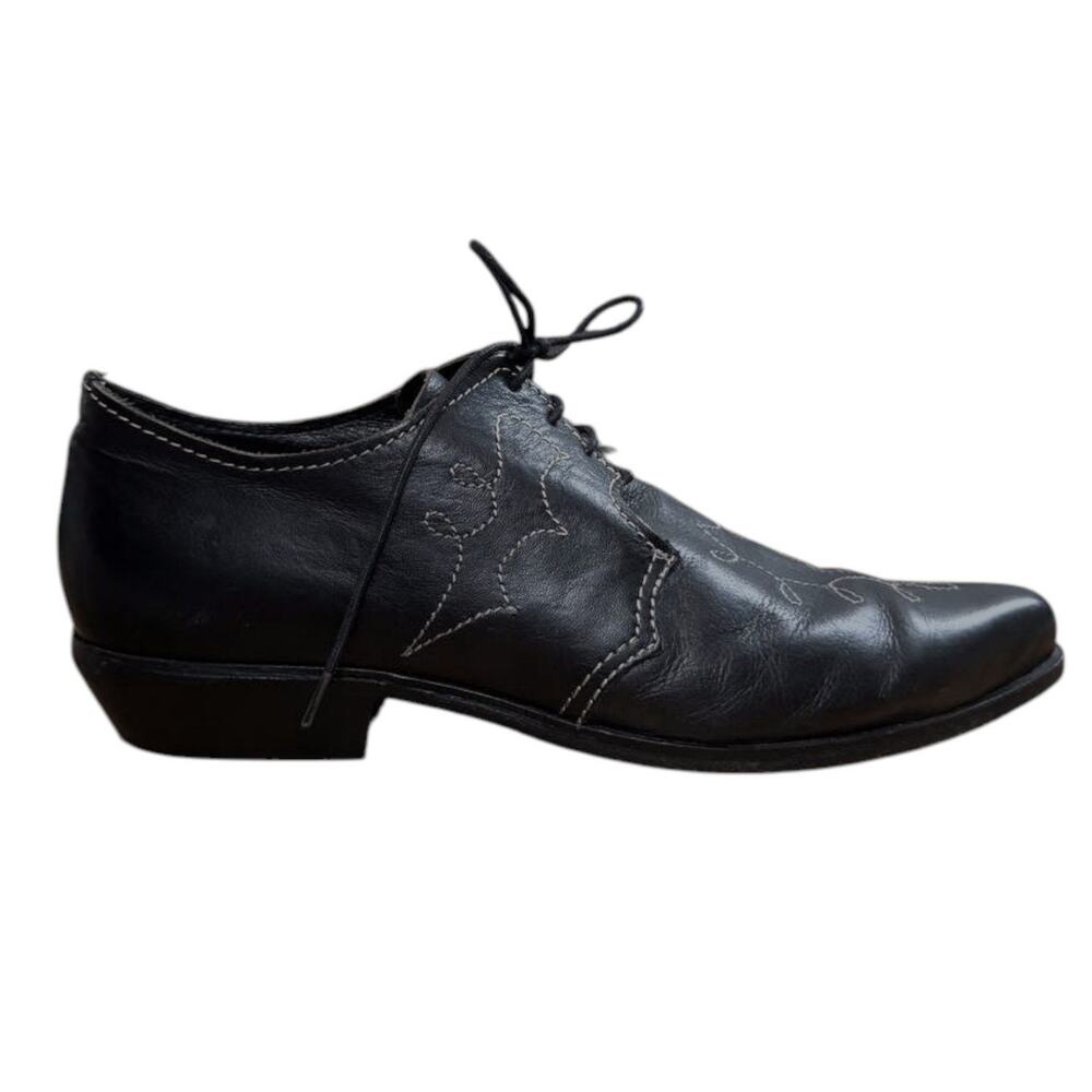 Pink Label El Vaquero Black Shoes | Size 10.5